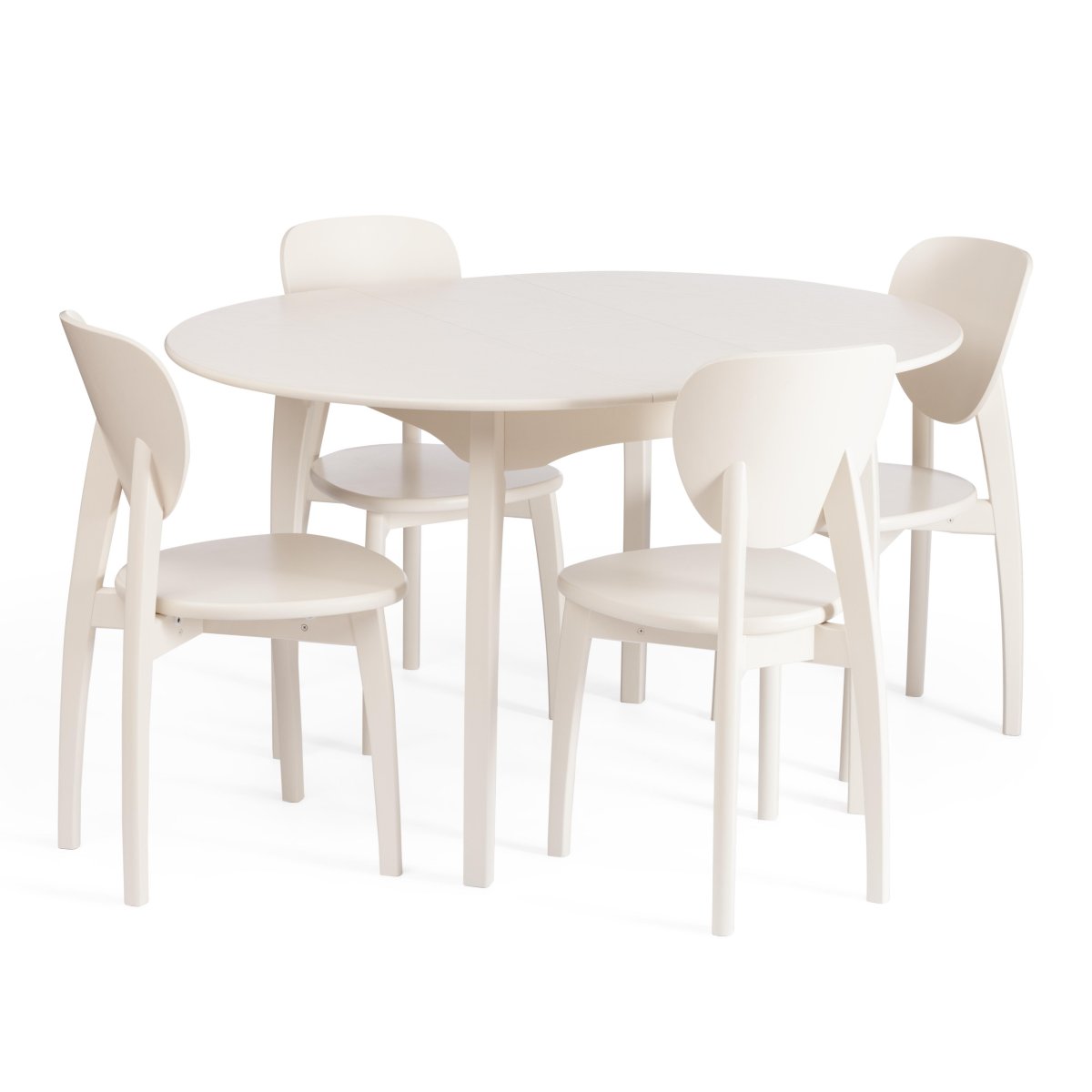 Стол DIAMANTE круглый  Ivory white фото 19