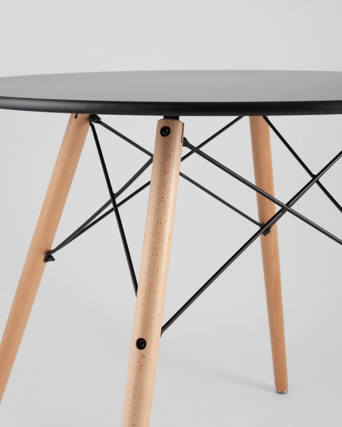 Стол круглый EAMES DSW NEW D=80 черный фото 12