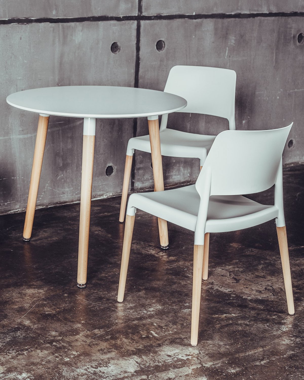 Стол круглый EAMES DST NEW D80 белый фото 5