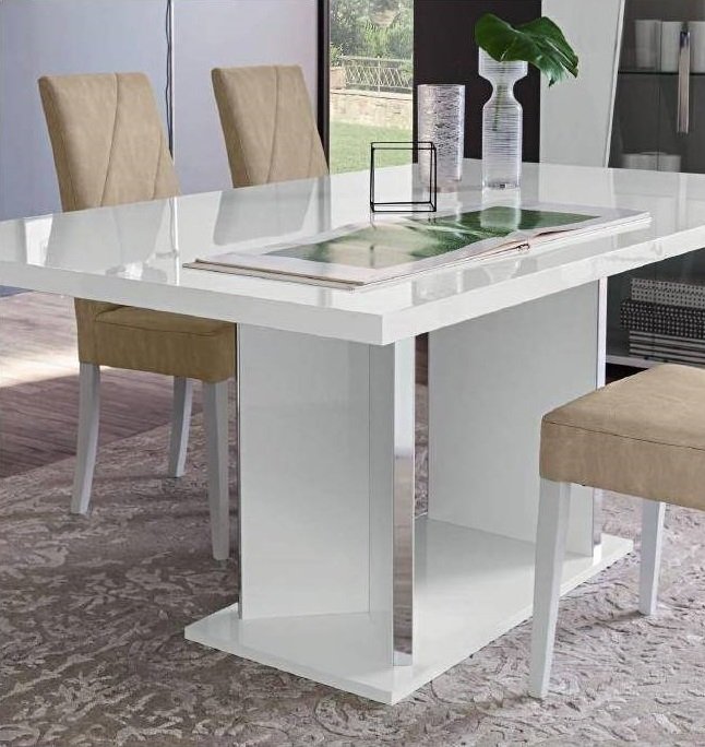 Стол LISA White Dining Room 180x104 фиксированный фото 2