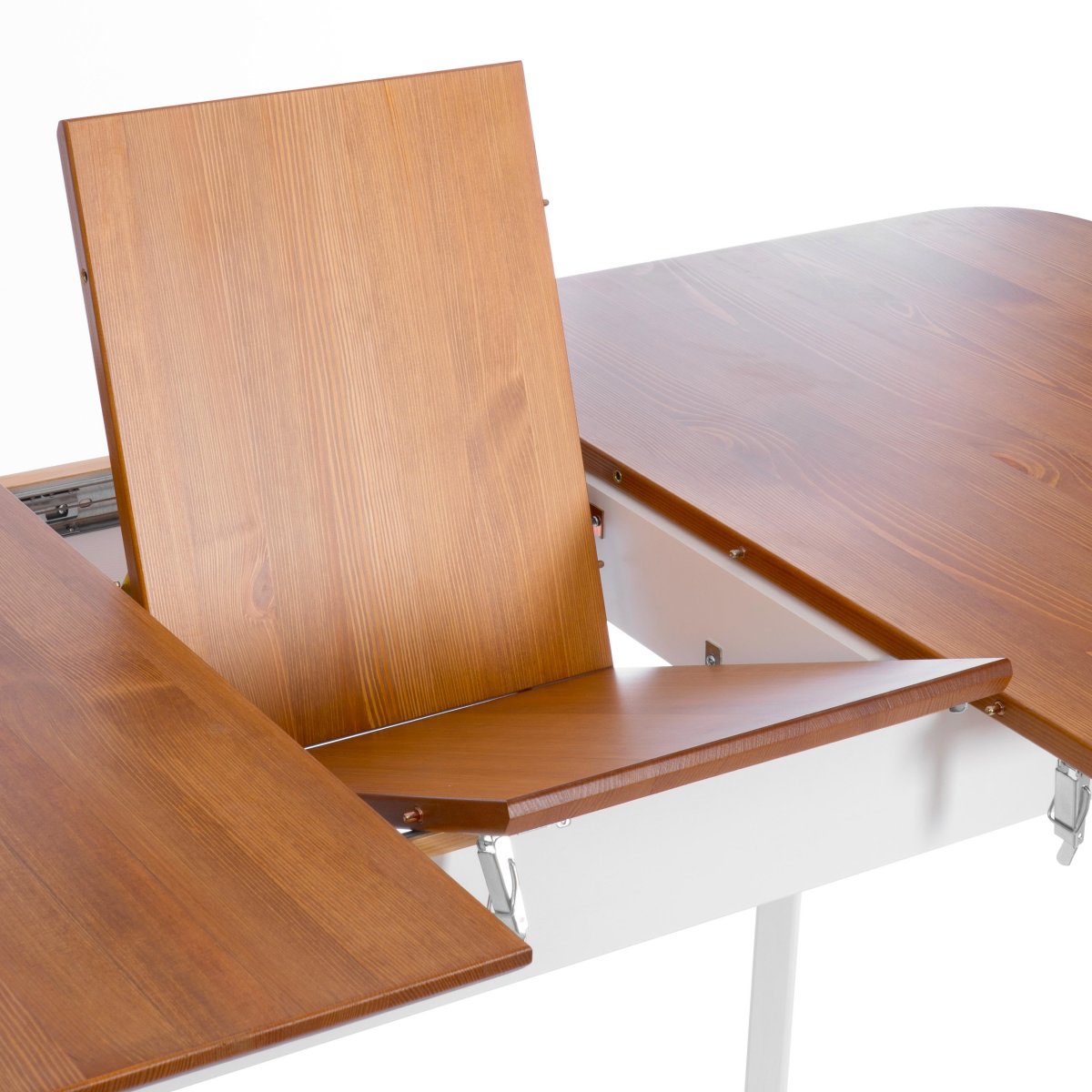 Стол Соната Люкс раздвижной/Sonata Lux extension table массив сосны, антик/белый фото 10