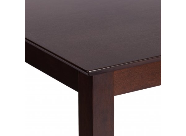 Обеденный комплект Хадсон стол + 4 стула Hudson Dining Set  cappuccino темный орех
