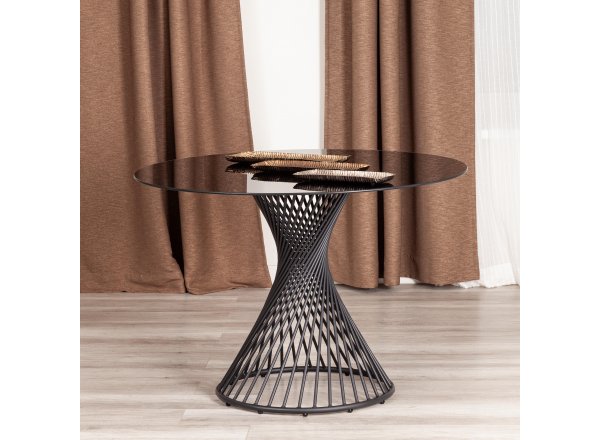 Стол круглый BERTOIA (mod. GT21) черный