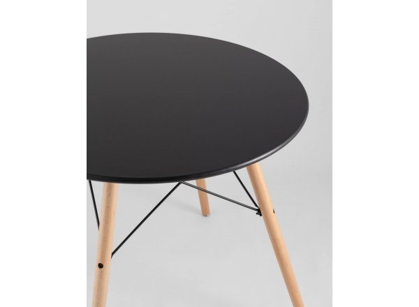Стол круглый EAMES DSW NEW D=80 черный фото 17