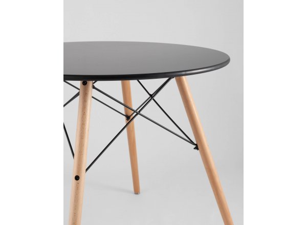 Стол круглый EAMES DSW NEW D=80 черный фото 18