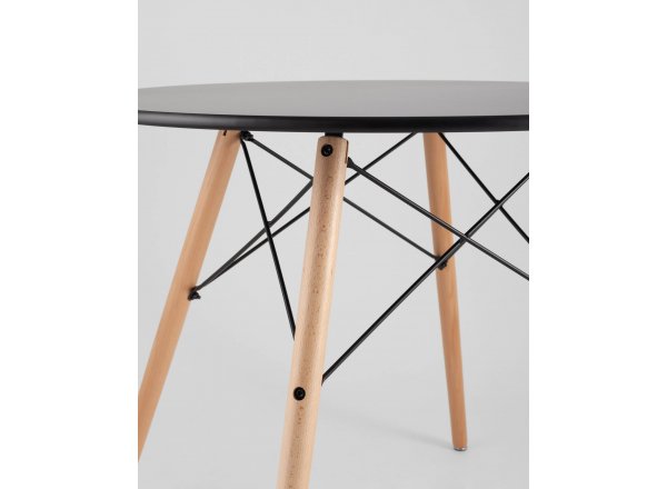 Стол круглый EAMES DSW NEW D=80 черный фото 19