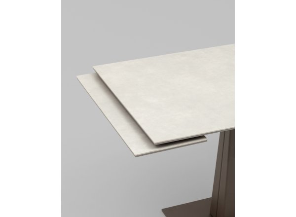 Стол Арнон 120-180/80/76 см керамика Carmen light grey