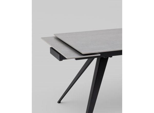 Стол раздвижной Лоуренс 120-180х80х76 см Armani Grey керамика