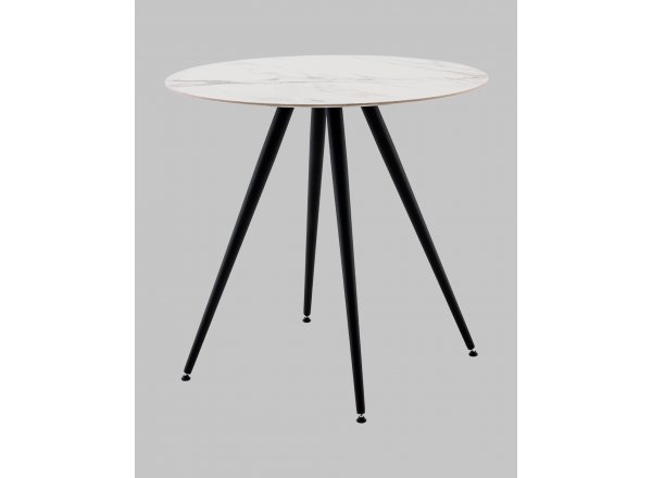 Стол Ники круглый столешница керамика Ice Jade 800