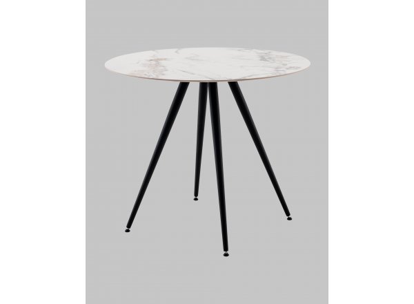 Стол Ники круглый столешница керамика Ice Jade 900
