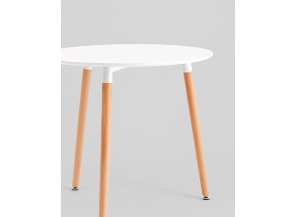 Стол круглый EAMES DST NEW D80 белый фото 6