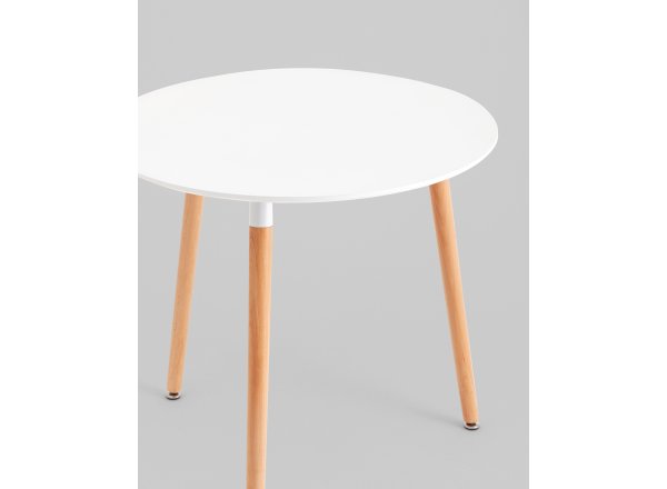 Стол круглый EAMES DST NEW D80 белый фото 7