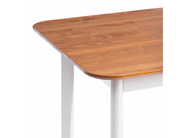 Стол Соната Люкс раздвижной/Sonata Lux extension table массив сосны, антик/белый фото 9