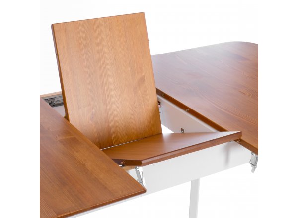Стол Соната Люкс раздвижной/Sonata Lux extension table массив сосны, антик/белый фото 10