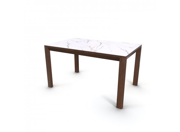 Стол раздвижной Ренцо 140/90КГ Gilt White Орех Американский
