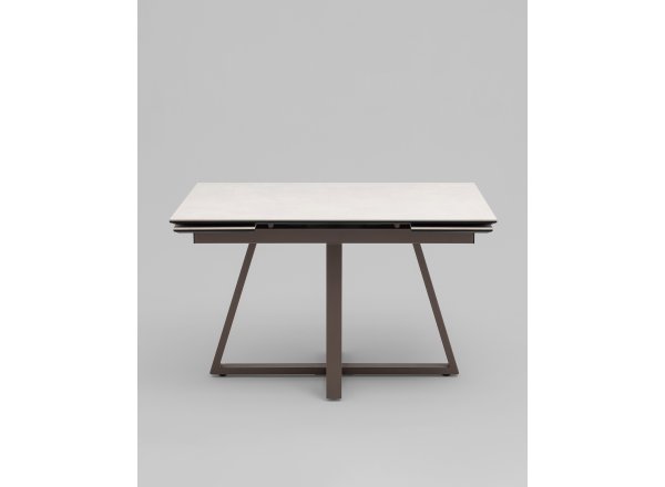 Стол Керас 120-180/80/75, столешница керамика Carmen light grey
