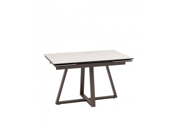 Стол Керас 120-180/80/75, столешница керамика Carmen light grey