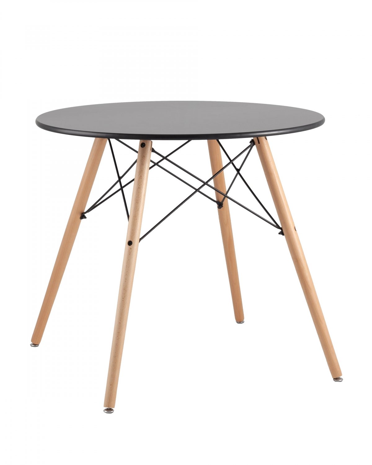Стол круглый EAMES DSW NEW D=80 черный